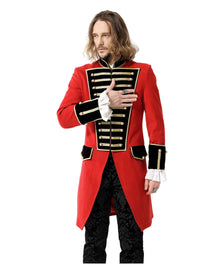 Rote Militär Jacke mit Goldborte
