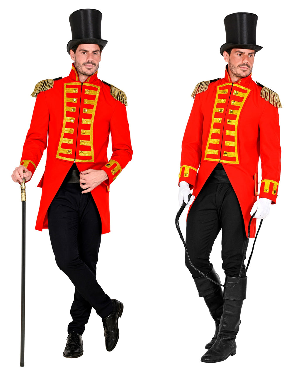 Rote Uniformjacke mit Schulterklappen