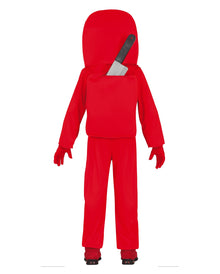 Roter Videospiel Astronaut Kostüm für Kinder