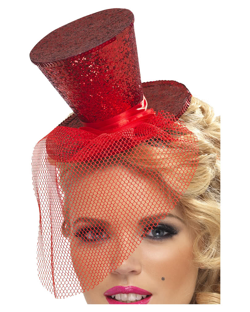 Minisombrero Rojo Con Diadema