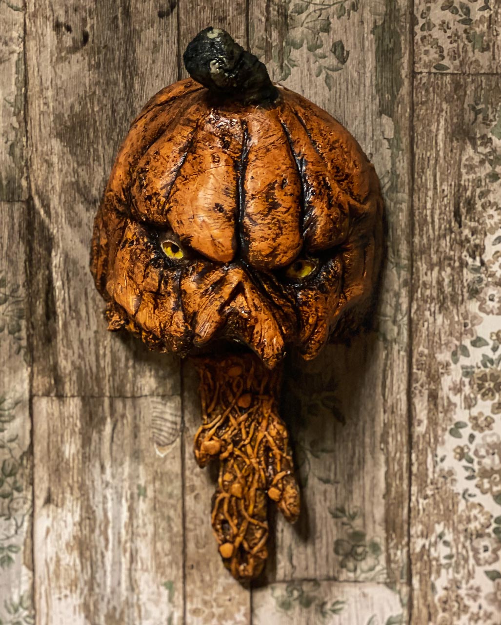 Rotting Pumpkin Mural With Movement