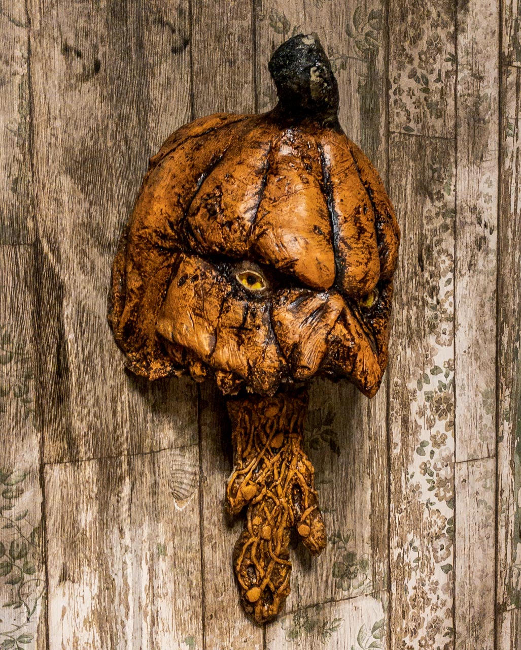 Rotting Pumpkin Mural With Movement