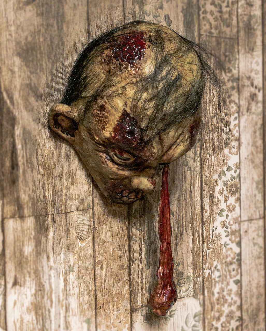 Rottende Zombie Muurschildering Met Beweging