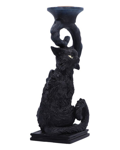 Salem Kerzenleuchter mit schwarzer Katze 20cm