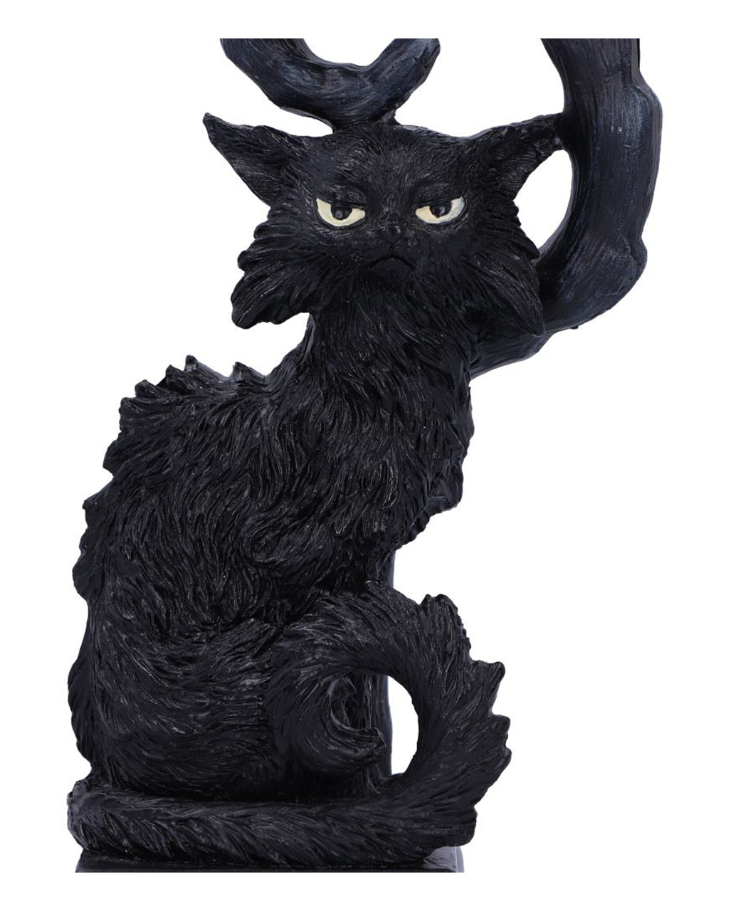 Salem Kerzenleuchter mit schwarzer Katze 20cm