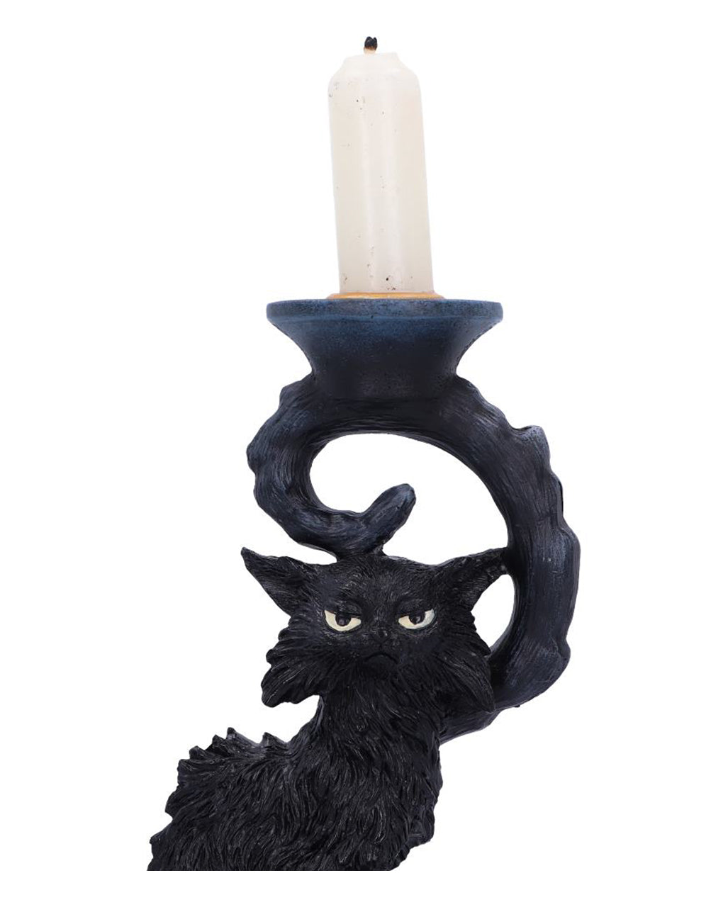 Salem Kerzenleuchter mit schwarzer Katze 20cm