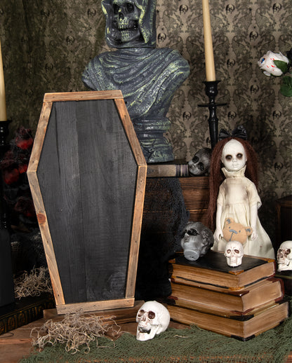 Coffin Chalkboard As Table Decoration 43cm