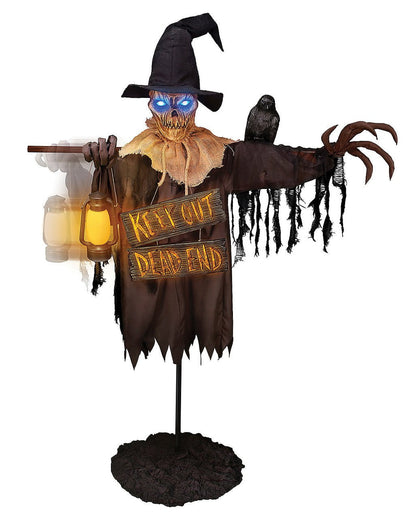 Scarecrow mit Wegweiser Halloween Animatronic 198cm