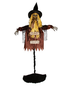 Scary Feldvogelscheuche mit Schreckeffekt & Sound 215cm
