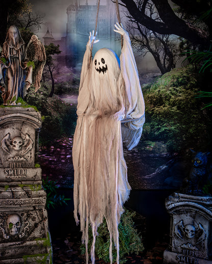 Fantasma Spaventoso Sull'altalena Animatronic Di Halloween 120 Cm