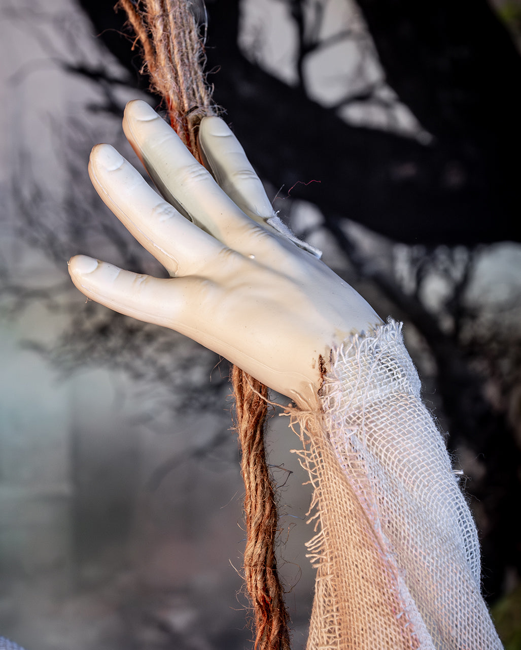 Fantasma Spaventoso Sull'altalena Animatronic Di Halloween 120 Cm