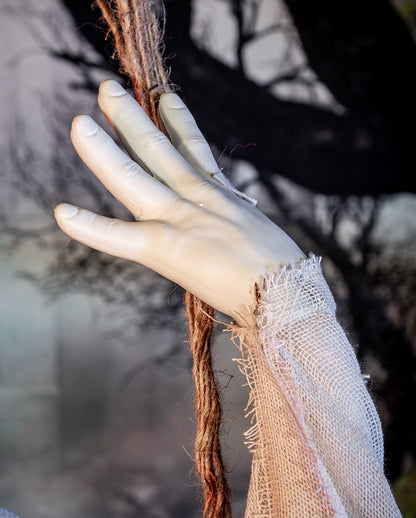 Fantasma Spaventoso Sull'altalena Animatronic Di Halloween 120 Cm