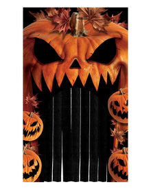 Scary Halloween Pumpkin Door Curtain