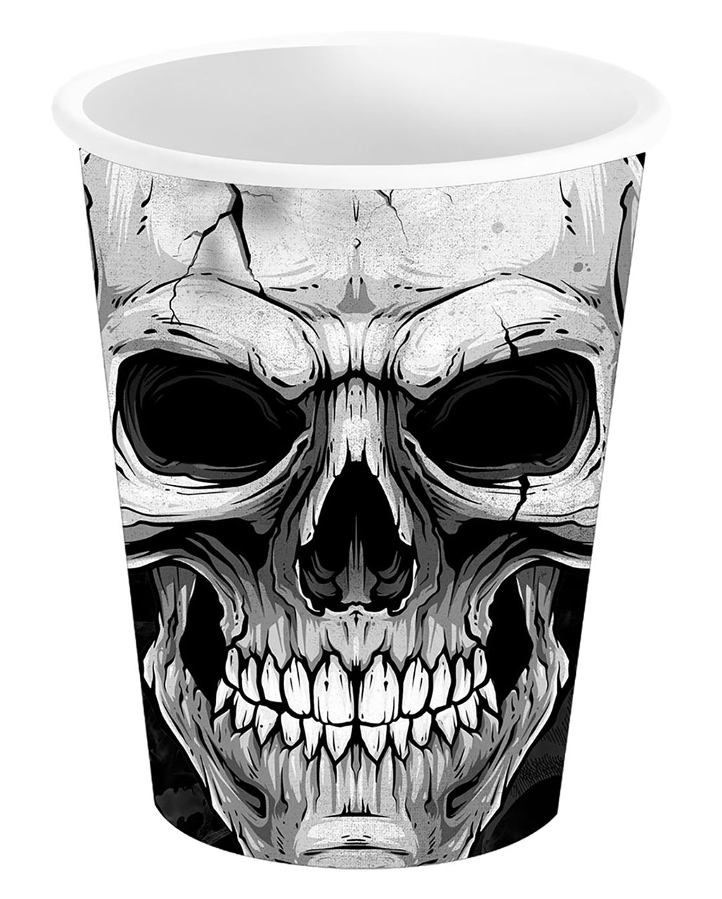 Scary Skull Pappbecher 6 St.