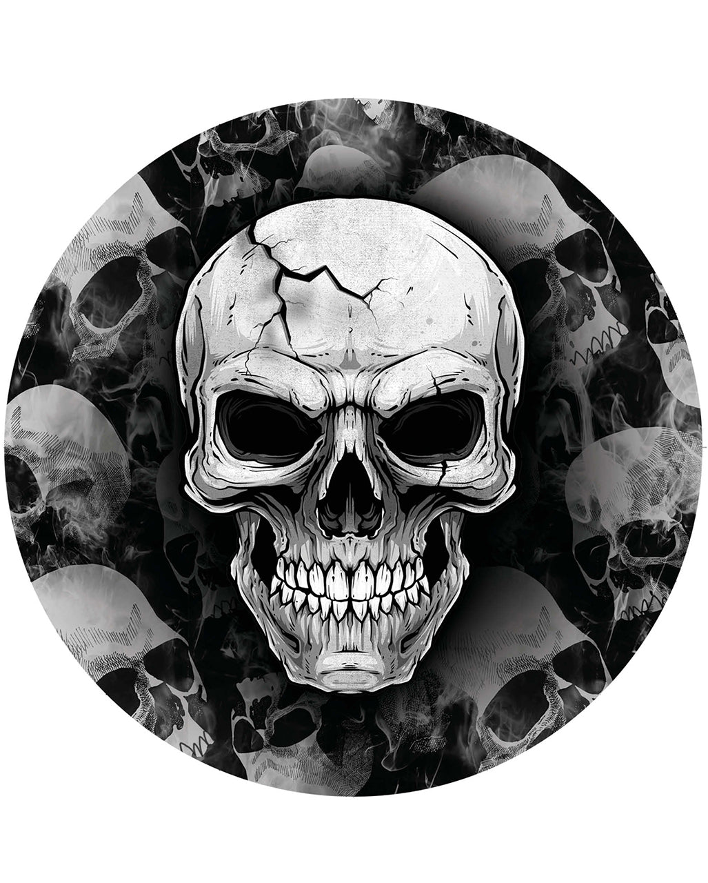 Scary Skull Pappteller 6 St.