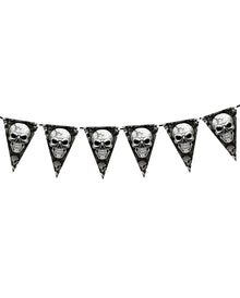 Scary Skull Wimpel Girlande 300cm
