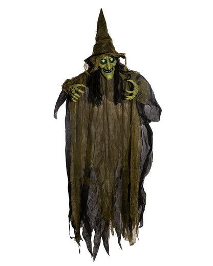 Schauderhafte Moorhexe mit Light & Sound 170cm