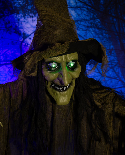 Schauderhafte Moorhexe mit Light & Sound 170cm