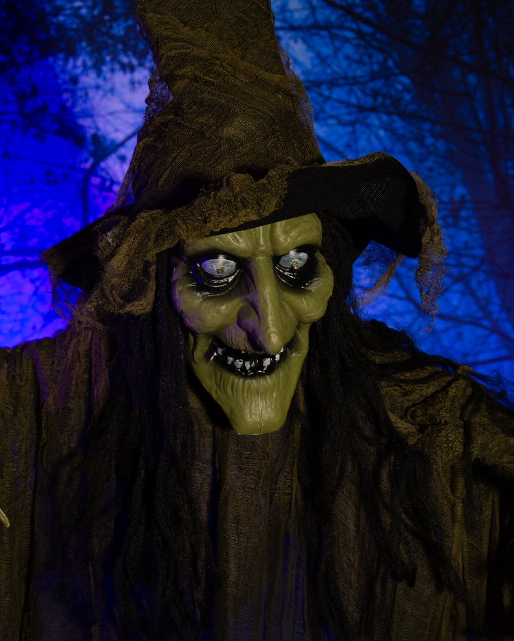 Schauderhafte Moorhexe mit Light & Sound 170cm