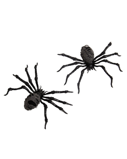 Spaventosi Ragni Disgustosi Con Pelliccia Di Stoffa Per Formaggi 19cm Set Di 2