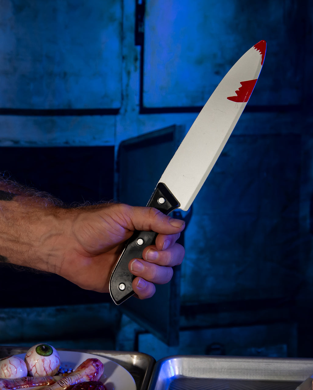 Cuchillo Para Matar Con Salpicaduras De Sangre