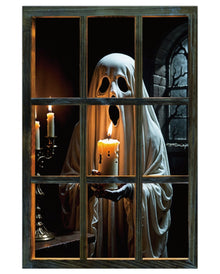 Schlossgespenst Fake Fenster Halloween Deko 80x120cm