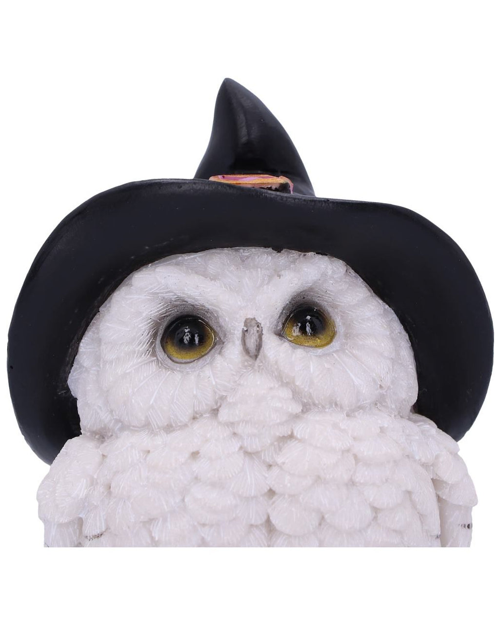 Zauberhafte Schneeeule mit Hexenhut