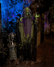 Schüttelhexe Hängefigur mit Sound & Light 182cm