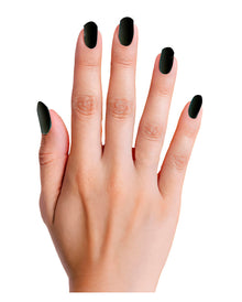 Schwarze Gothic & Hexen Fingernägel Selbstklebend 12St.