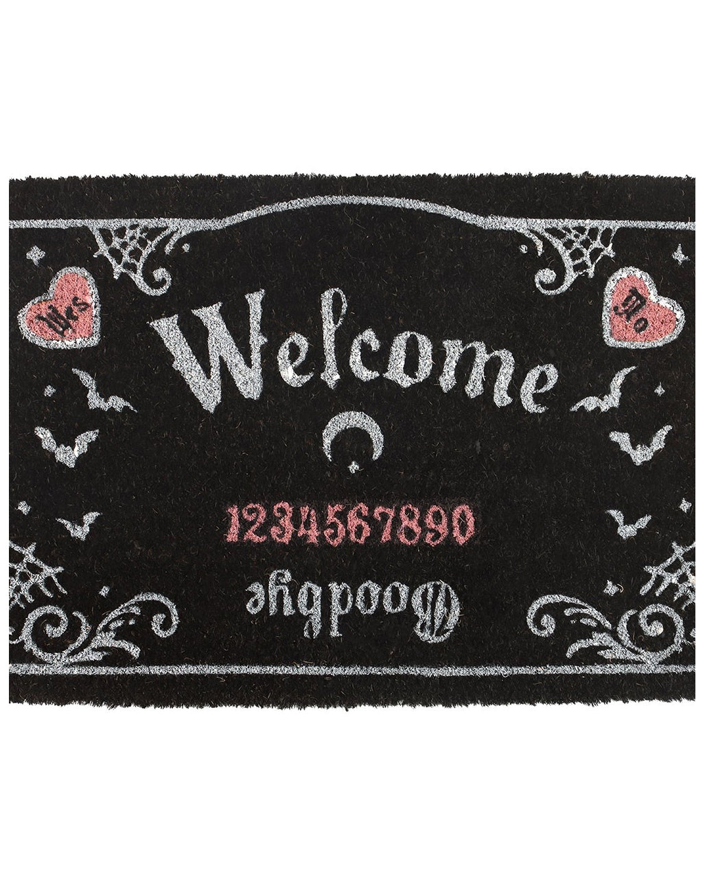 Schwarz-Pinke Ouija Board Türmatte 60x40cm