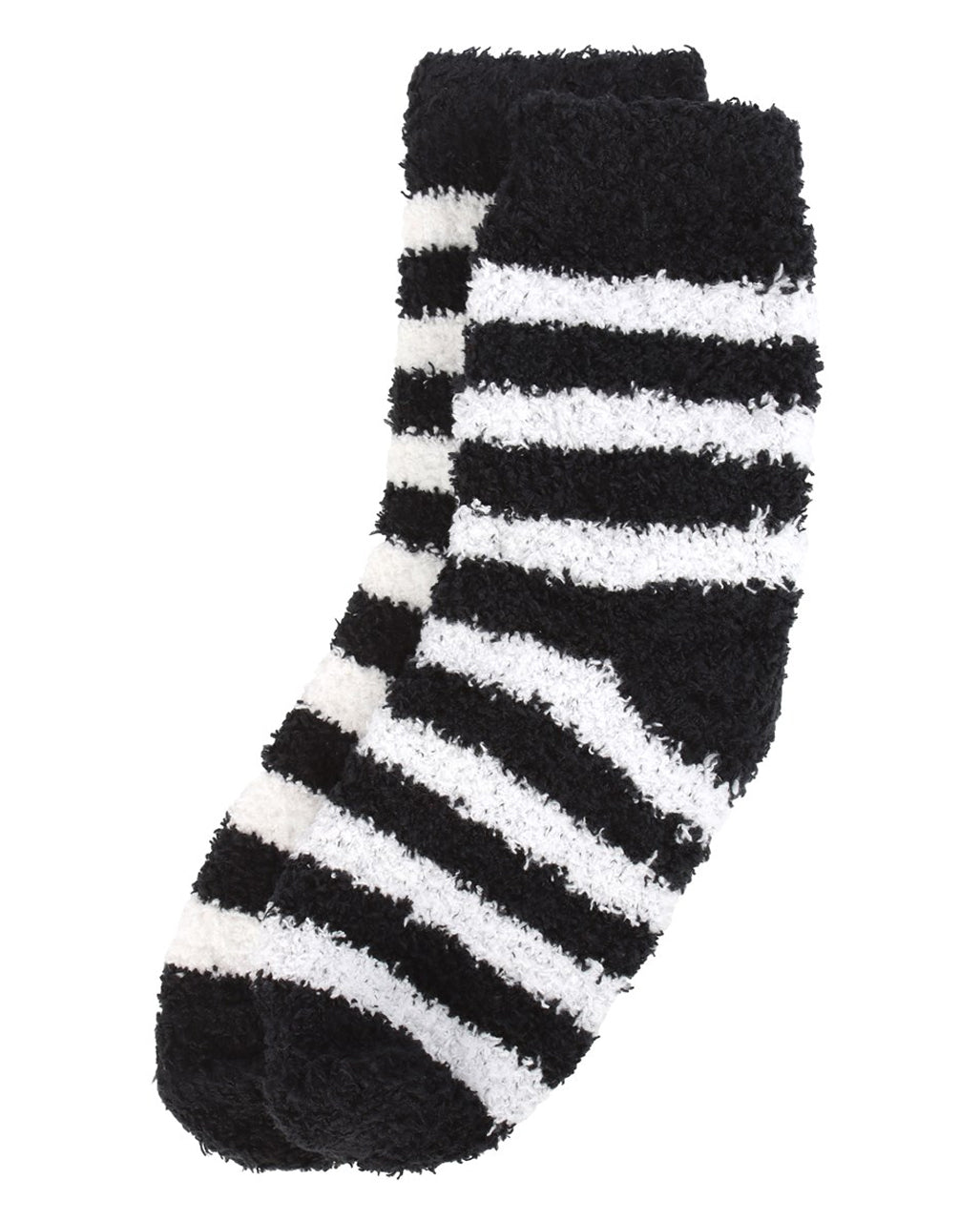 Schwarz-Weiß Gestreifte Socken in Sarg Box