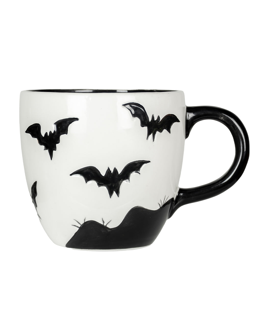 Schwarz-Weiße Fledermaus Tasse 400ml