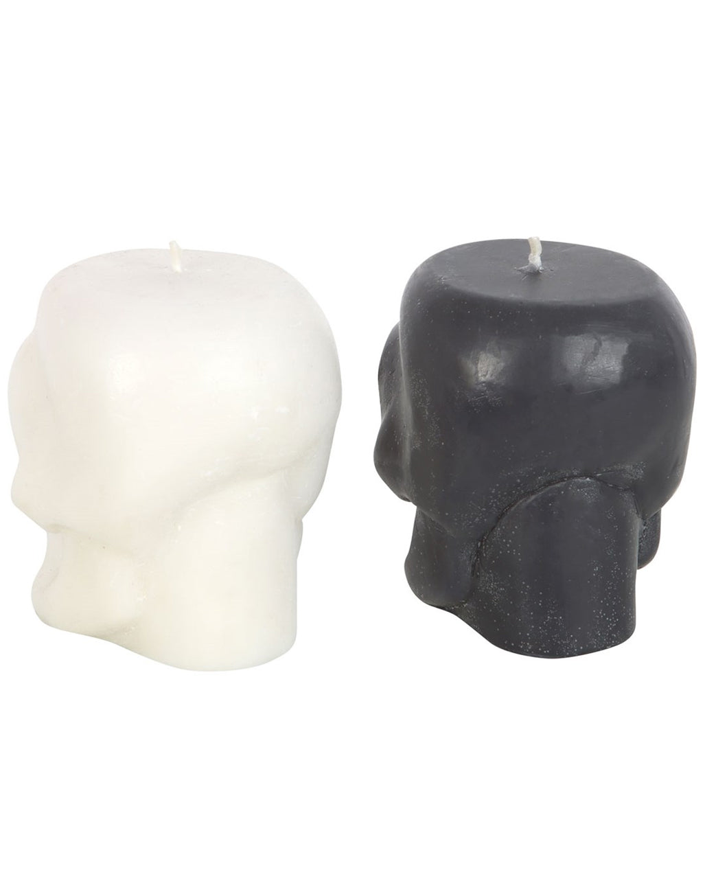 Black And White Skull Candles With Fragrance Assorted
