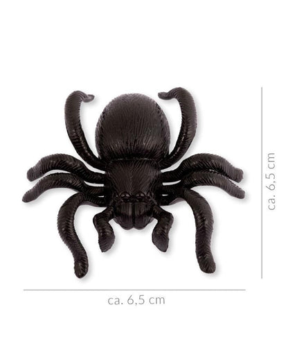 Schwarze Aufzieh Spinne 6,5cm