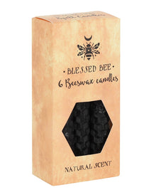 Schwarze Bienenwachs Zauberkerzen 6 St.