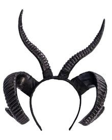 Schwarze Dämonenhörner Haarreif