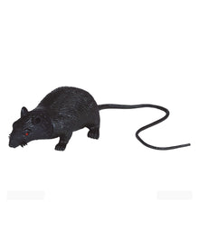 Schwarze Deko Ratte 15cm