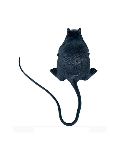 Schwarze Deko Ratte 15cm