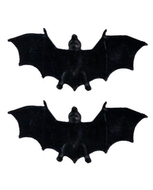 Schwarze Fledermaus Beflockt 2 St.