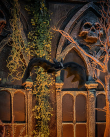 Schwarze Fledermaus aus Vinyl 26x9cm