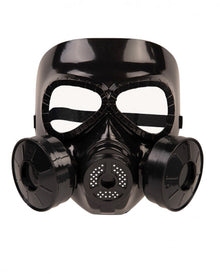 Schwarze Gasmaske aus Kunststoff