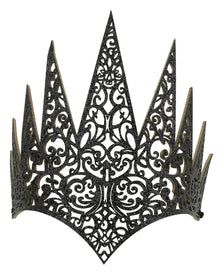 Schwarze Glitzer Krone