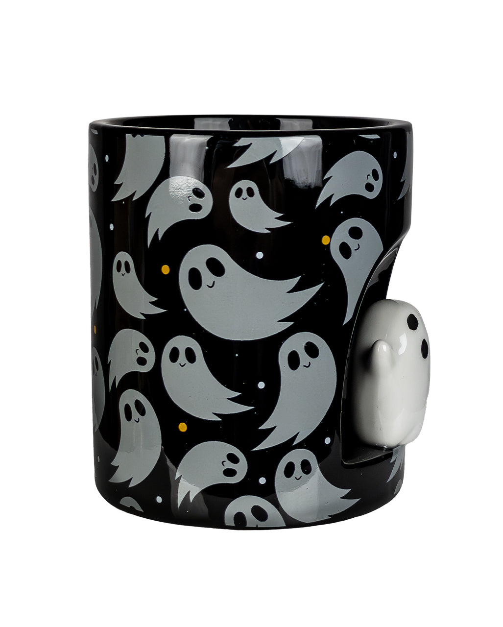 Black Halloween Mug With Mini Ghost