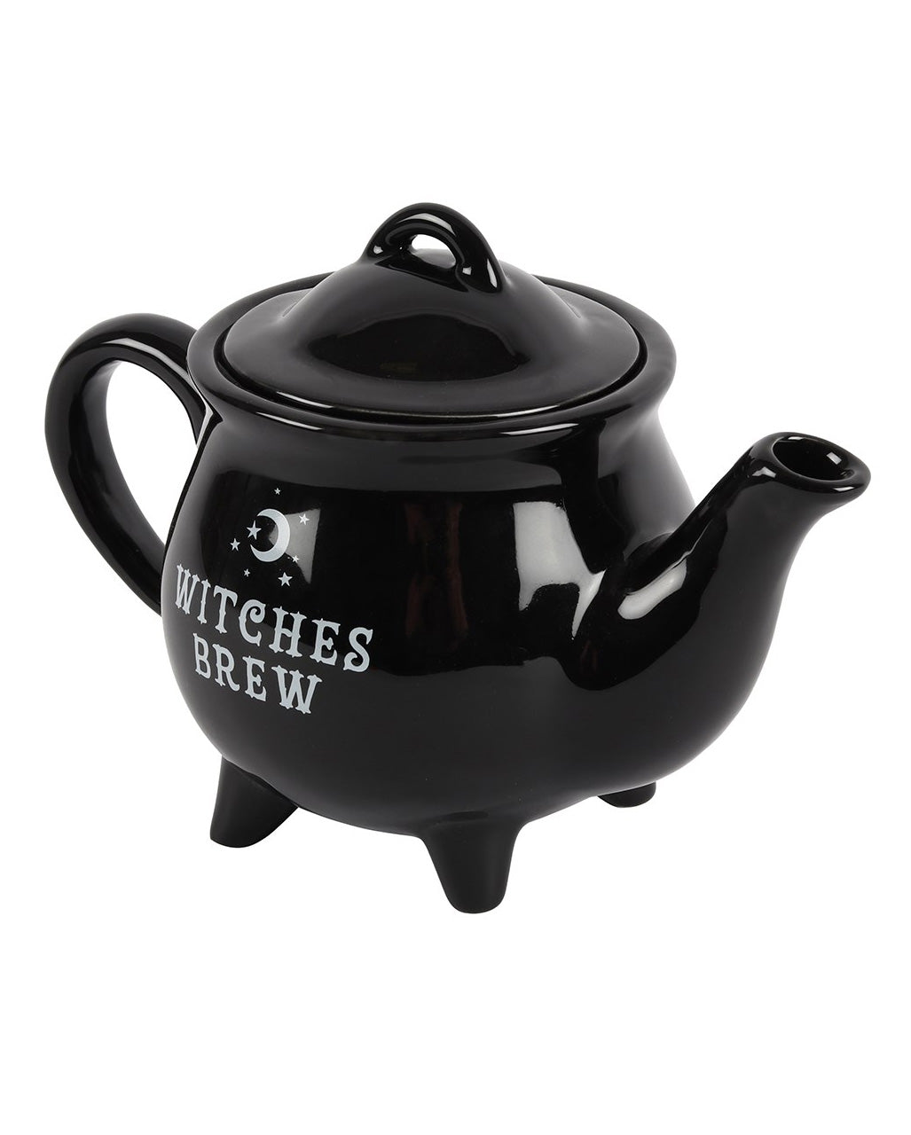 Schwarze Hexenkessel Teekanne