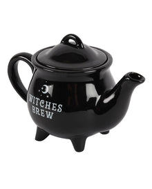 Schwarze Hexenkessel Teekanne