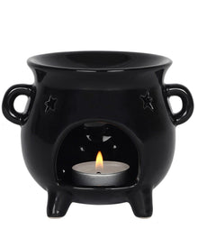 Schwarze Hexenkessel Teelichthalter Duftlampe