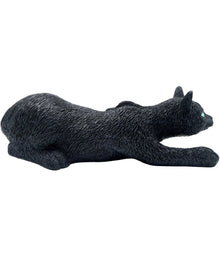 Schwarze Katze Halloween Deko 33cm
