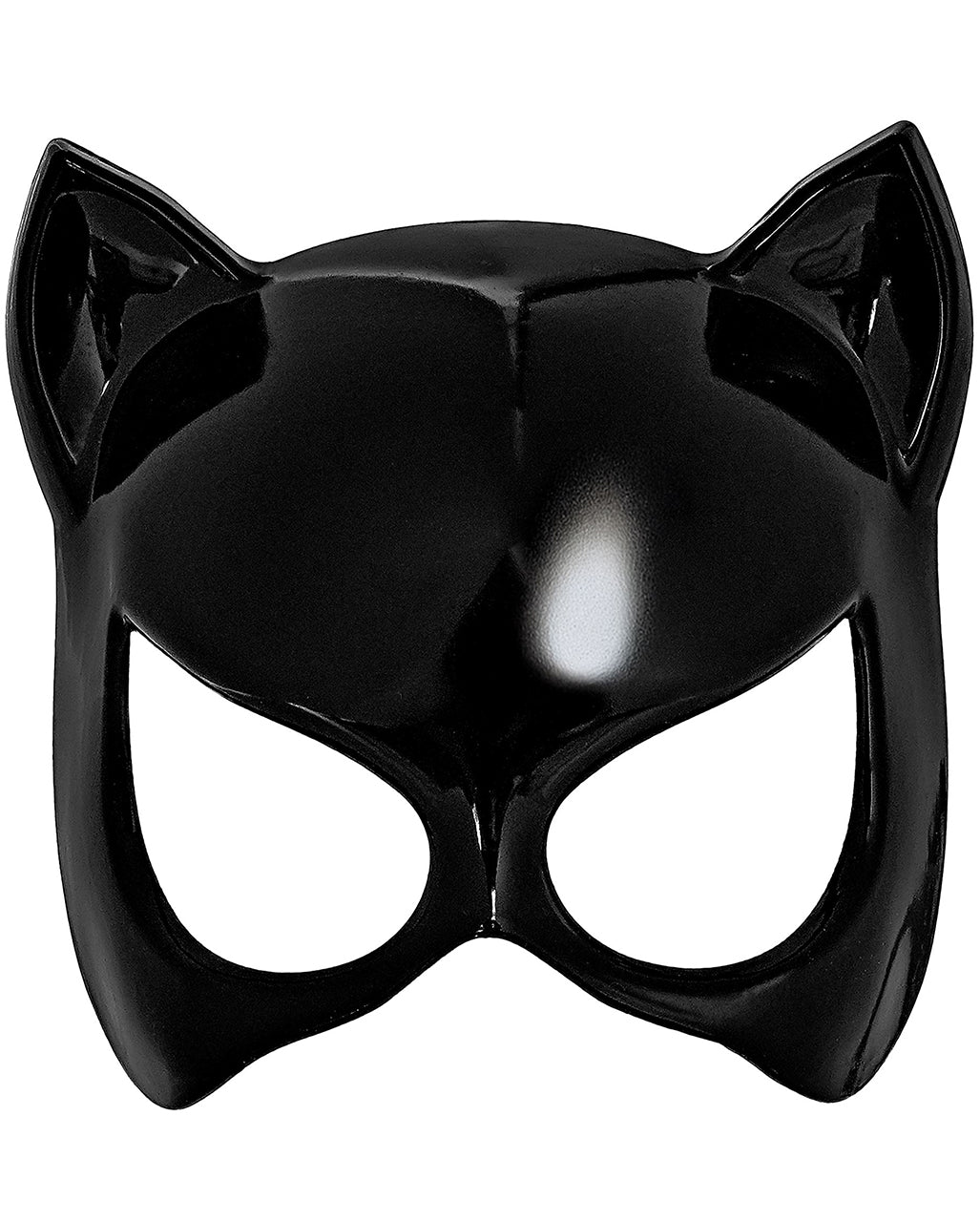 Schwarze Katze Augenmaske mit Ohren