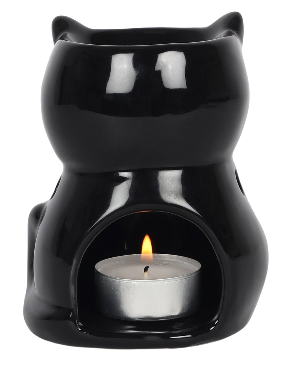 Schwarze Katze Duftöl Lampe