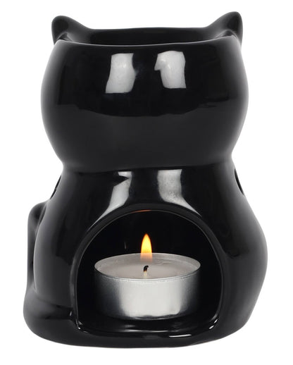Schwarze Katze Duftöl Lampe